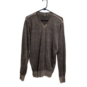 Saks Fifth Avenue Men's Charcoal V-Neck Sweater